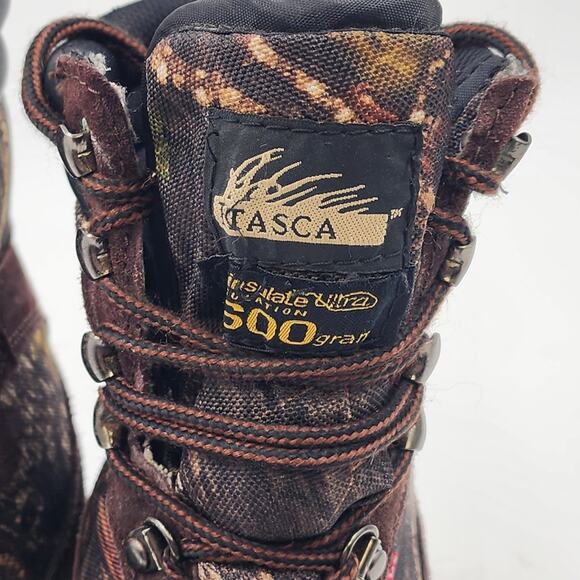 Itasca Camo Leather Hunting Boots Ghost Lake Mens 9.5 600g Thinsulate Waterproof - Picture 10 of 14
